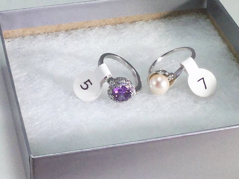 InStockLabels.com White Merchandise Barbell Jewelry Tags 7/16 x 1 5/16 Inch 1,000 Total Tags - Image 2